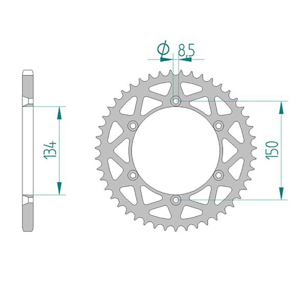 AFAM Kettenrad ALU #520 47 Zähne