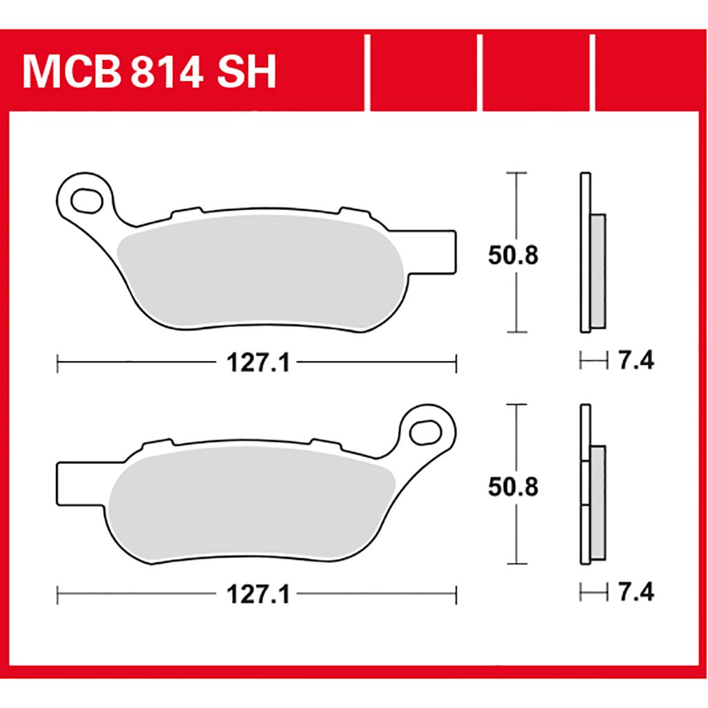 TRW Bremsbelag Sinter Street MCB814SH