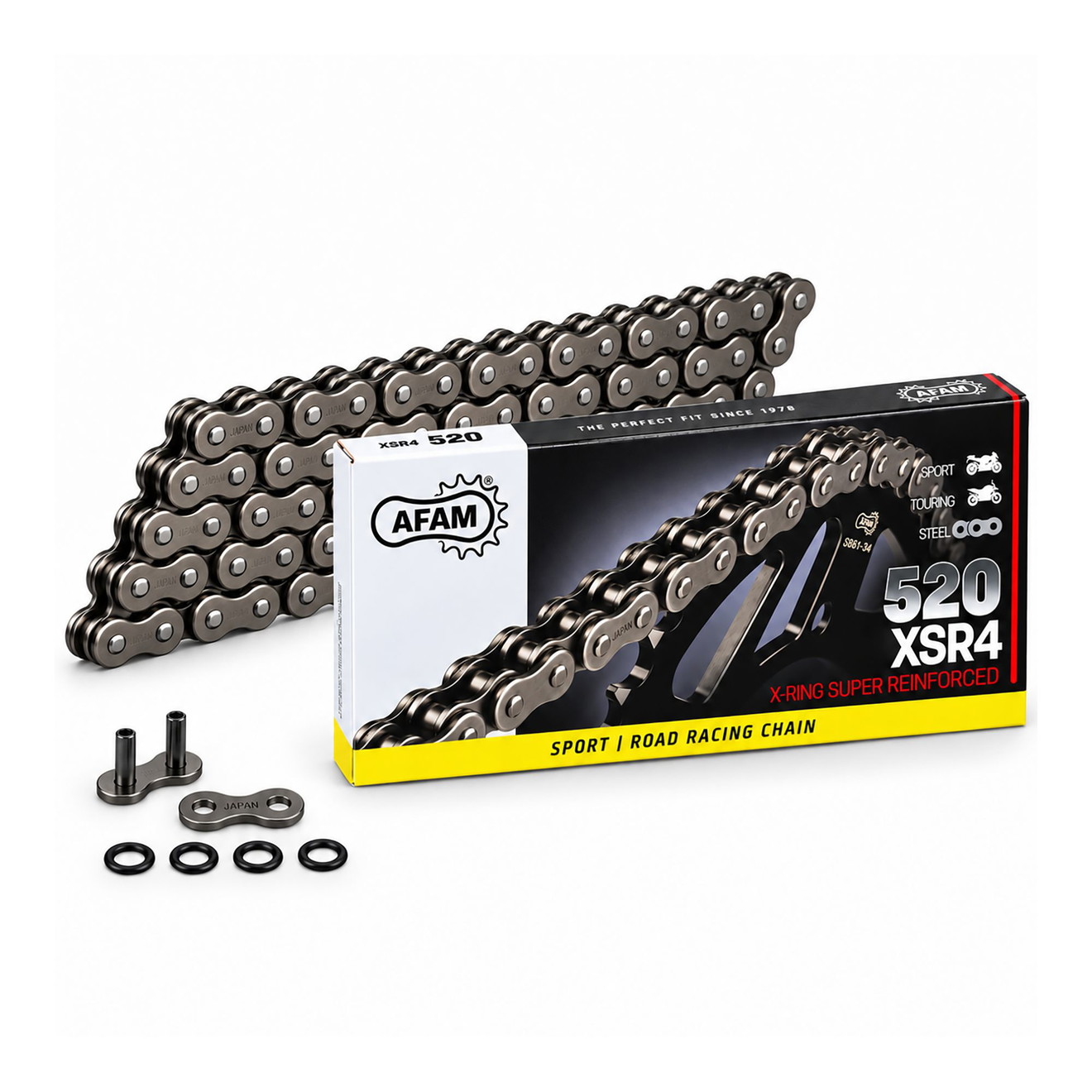 AFAM Kette 520 XSR4 Xs-Ring 112 m. Niet-Schloss