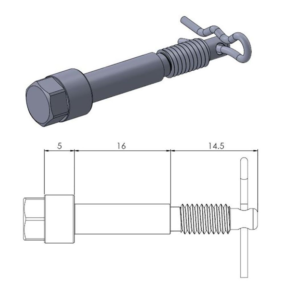 Moto-Master Bremsbelag Gleitstift