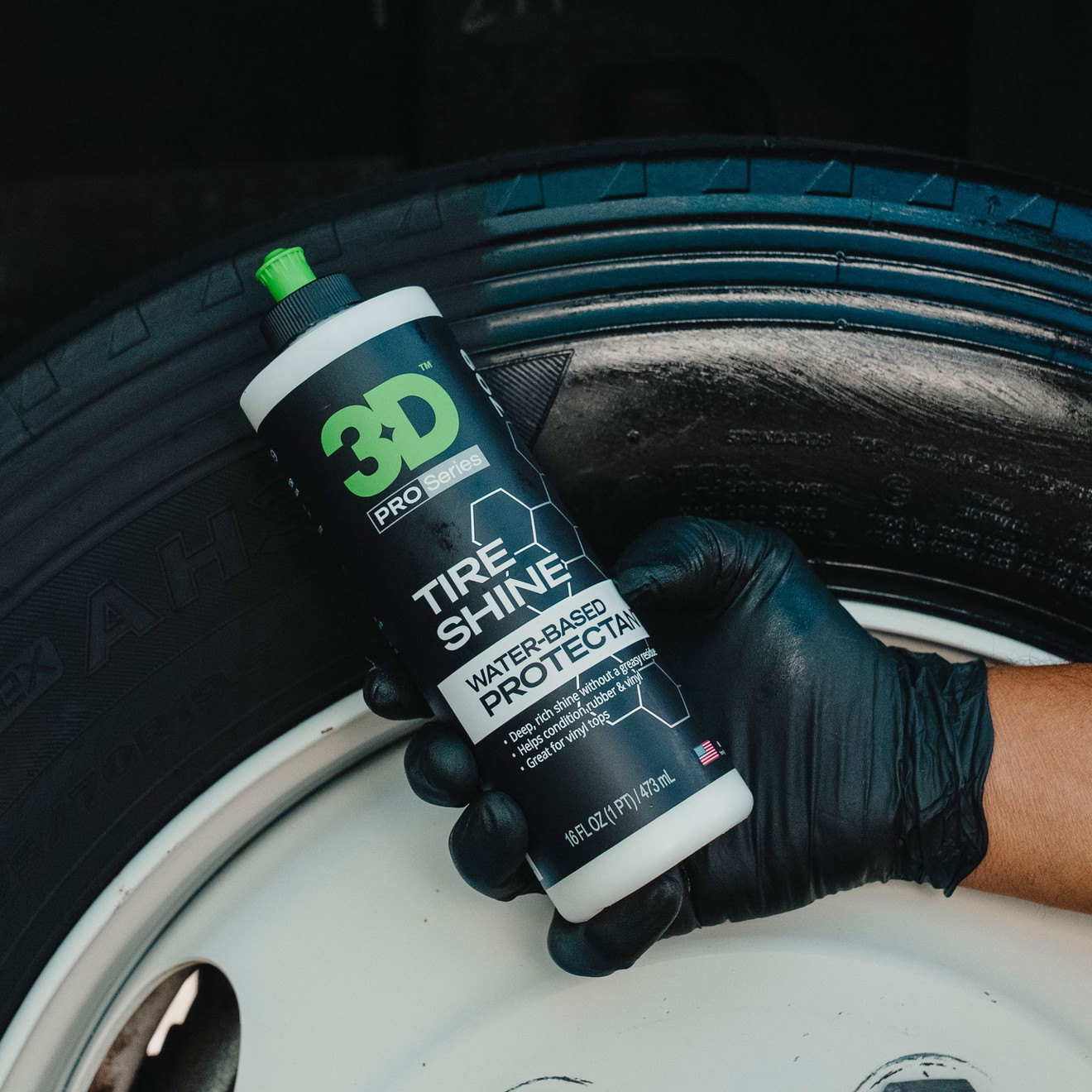 3D Tire Shine Tire Dressing 473 ml