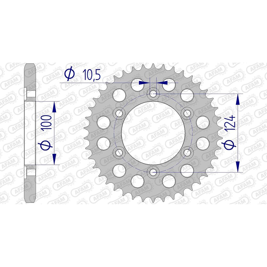 AFAM Kettenrad ALU #525