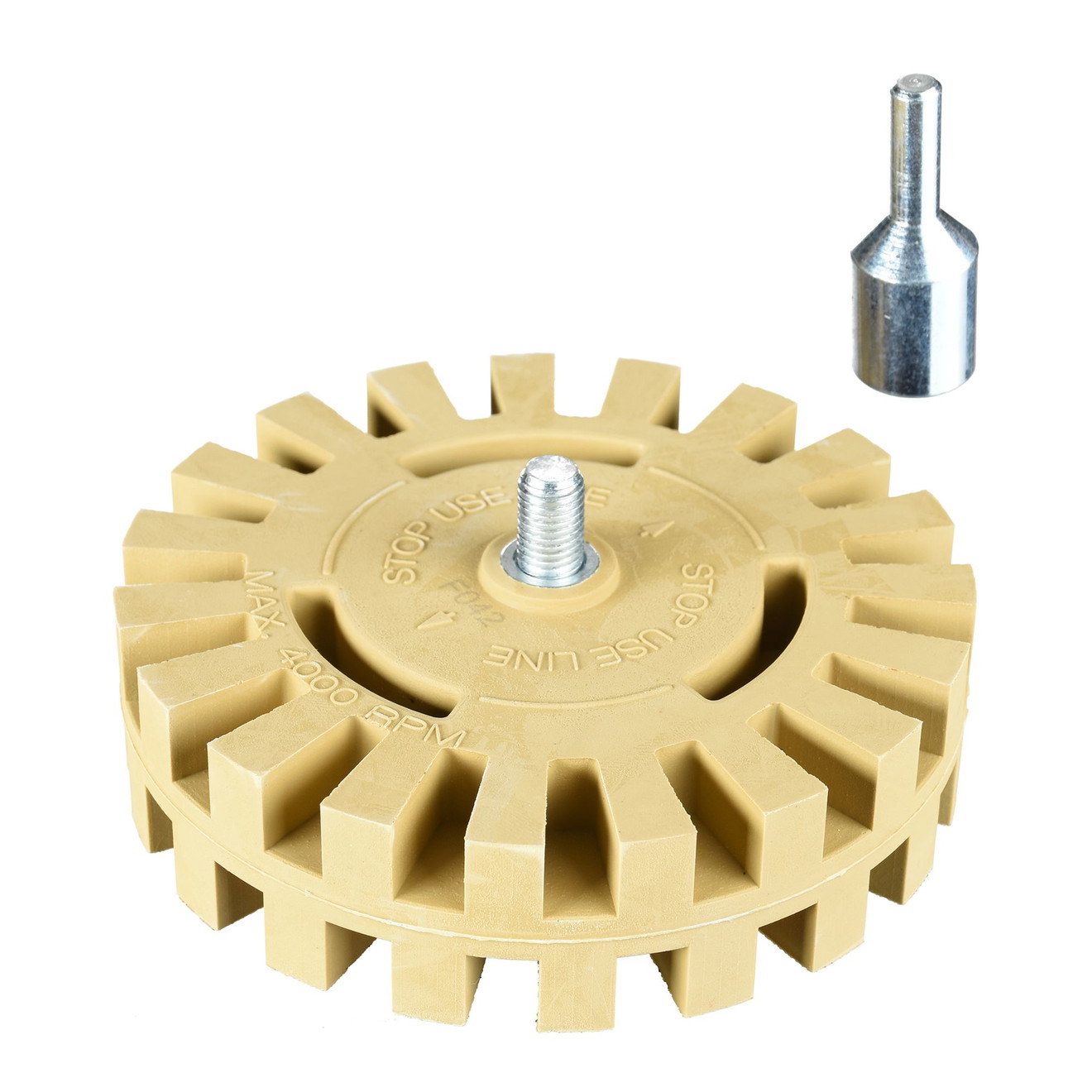 ShineMate 100mm Kleefverwijderaar Eraser Pad met Dubbele Tanden en Spanningschacht