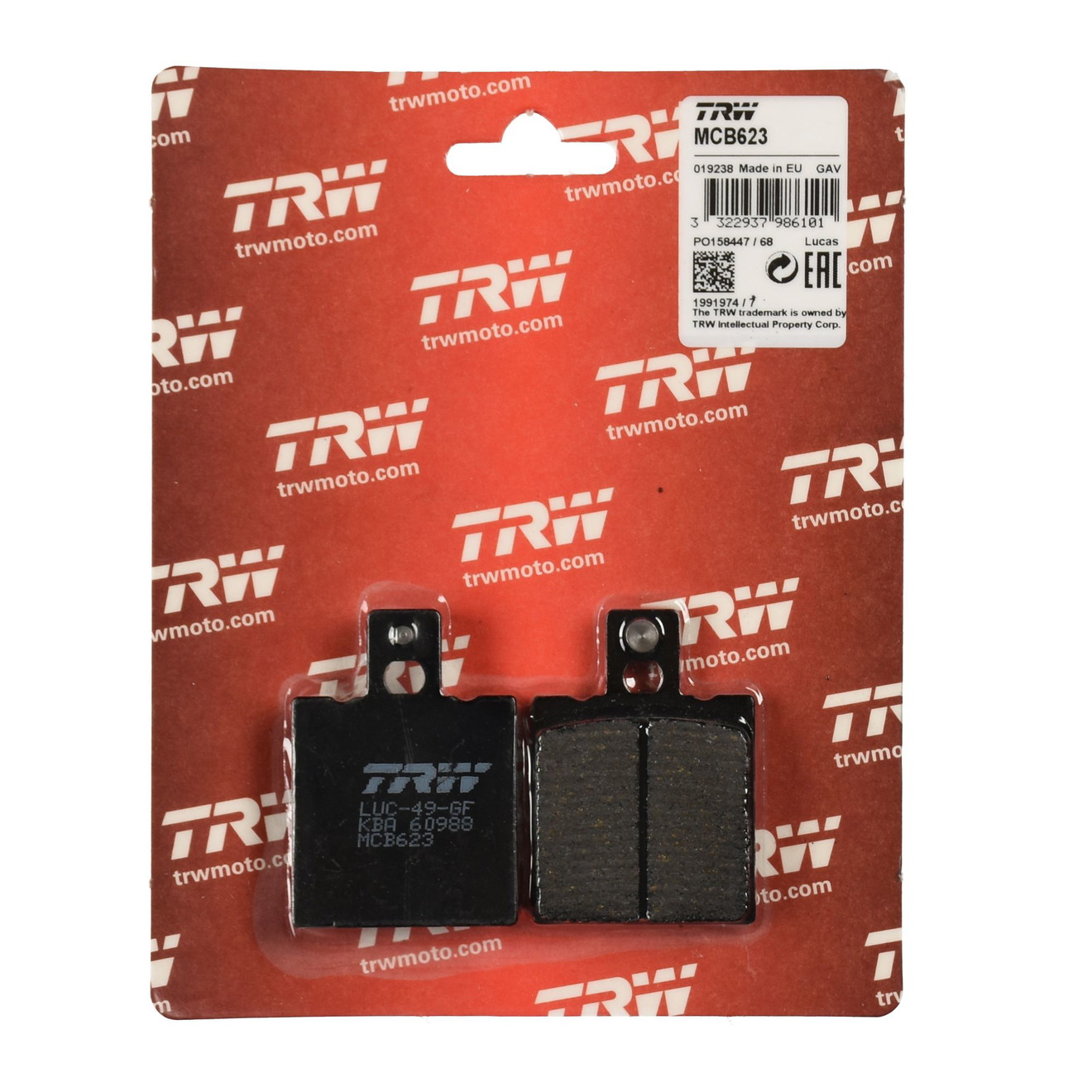 TRW Bremsbelag organisch MCB623