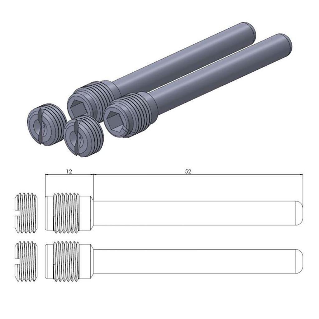 Moto-Master Bremsbelag Gleitstift