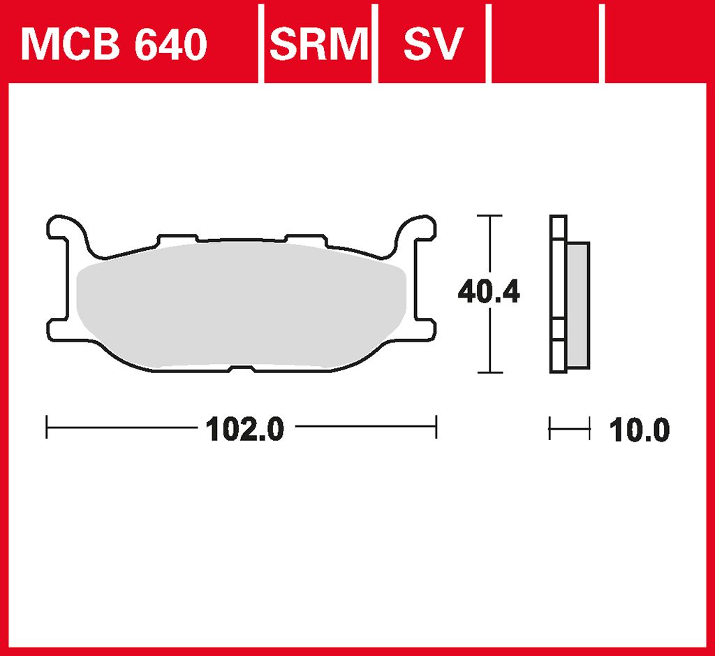 TRW Bremsbelag organisch MCB640
