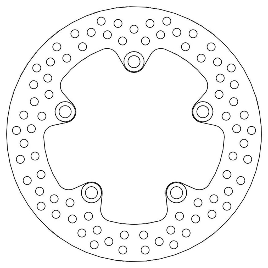 Moto-Master Bremsscheibe Halo hinten starr mit ABE