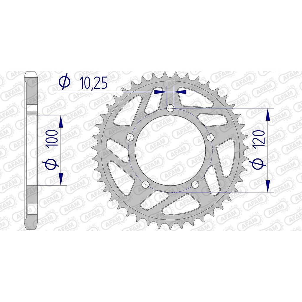 AFAM Kettenrad ALU #525 40 Zähne