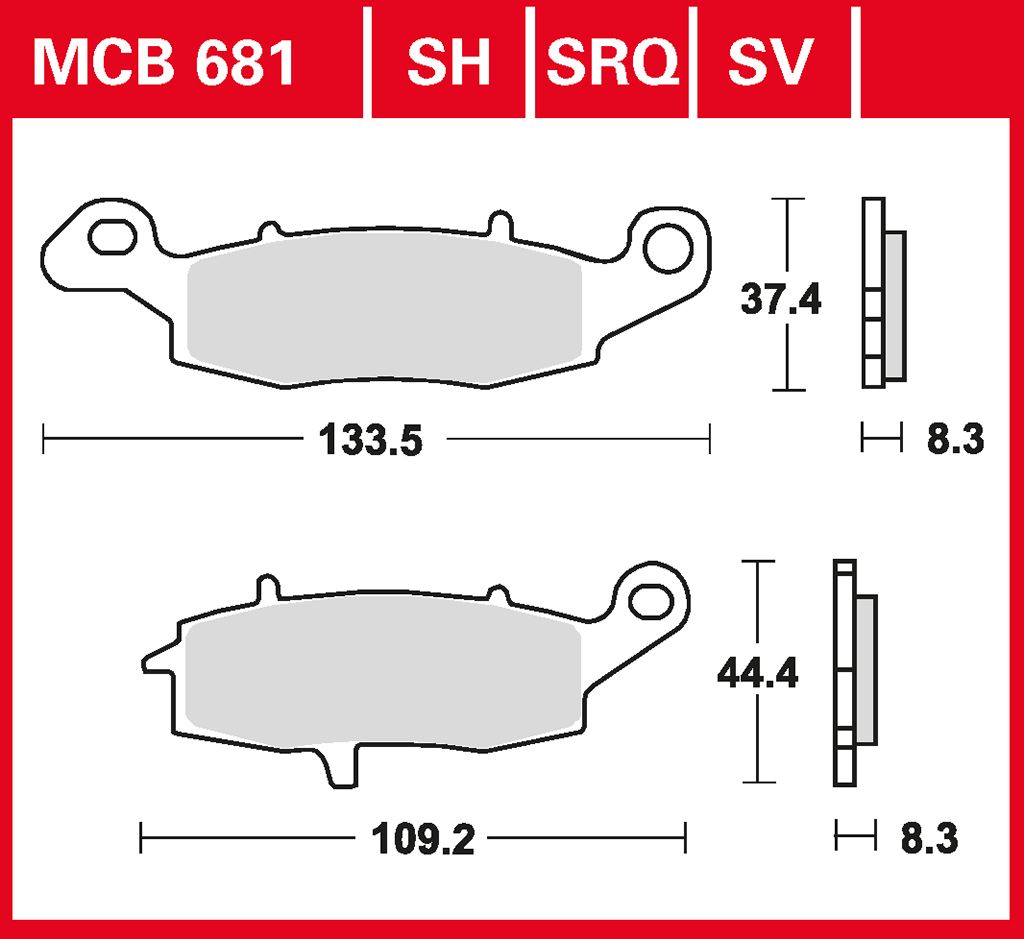TRW Bremsbelag Sinter Street