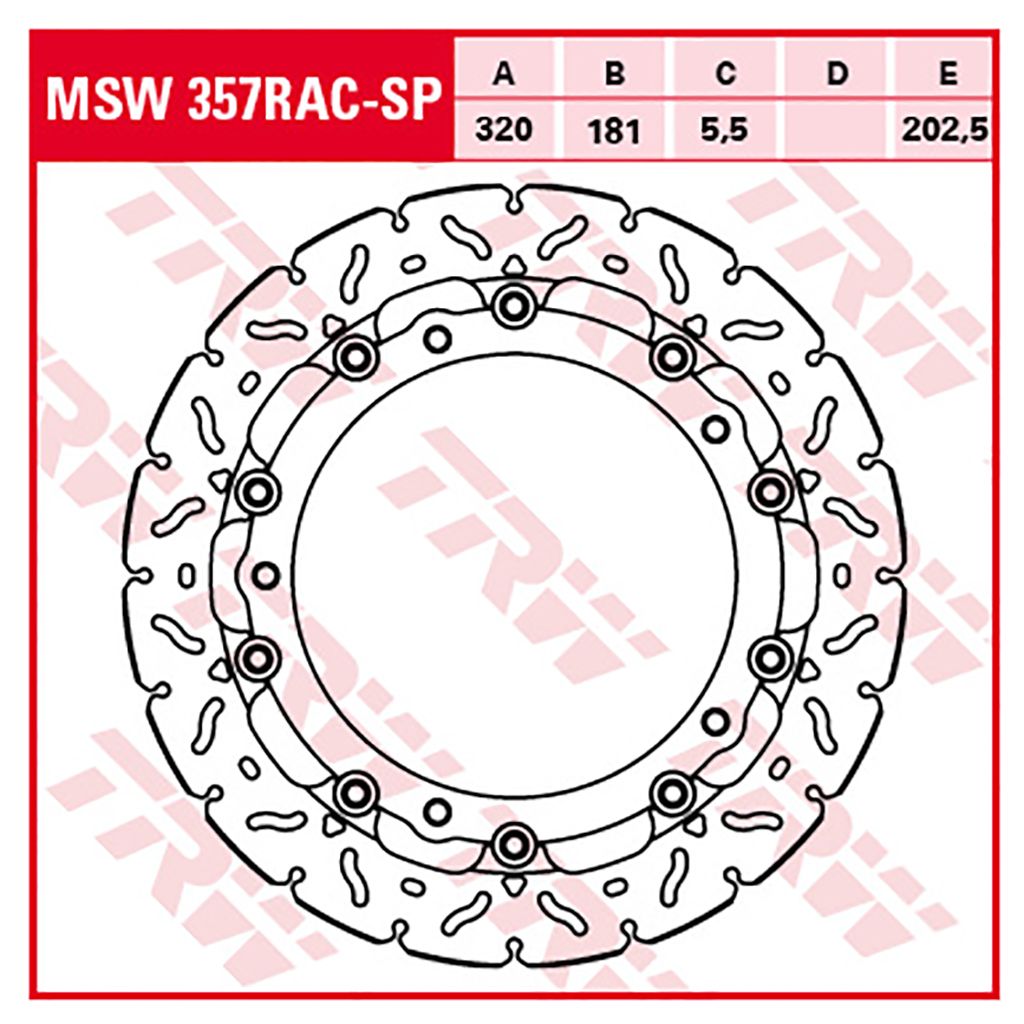 TRW Bremsscheibe 5,5 mm ohne ABE