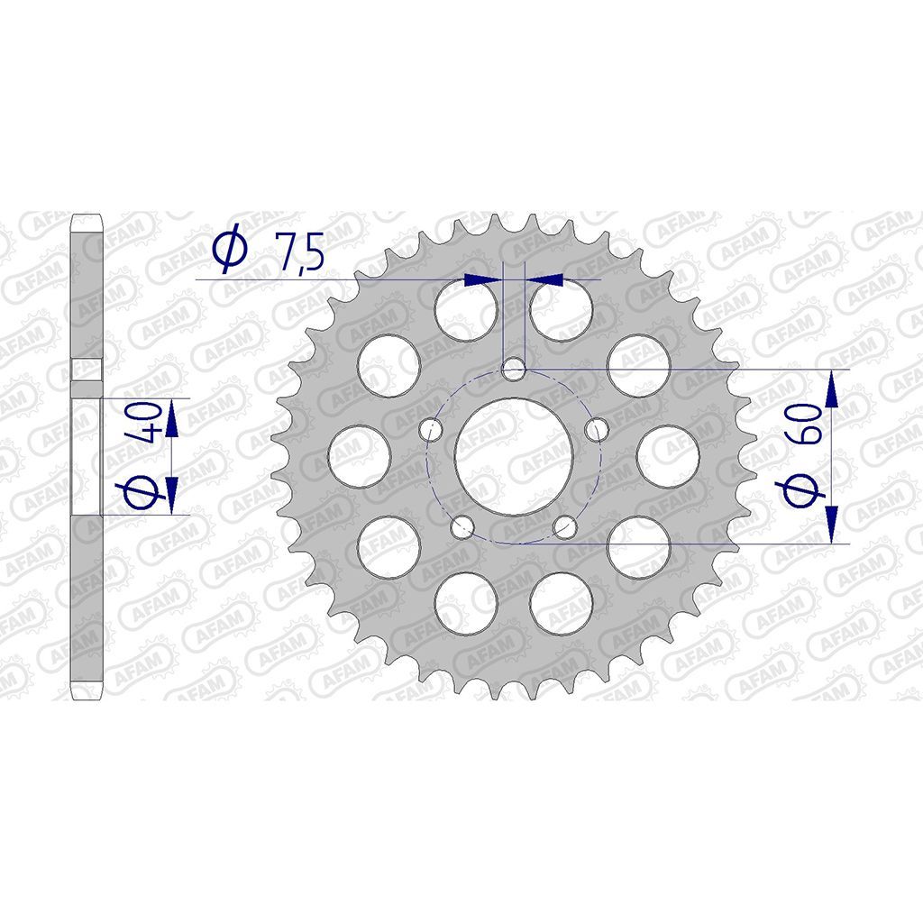 AFAM Kettenrad ALU #415 40 Zähne
