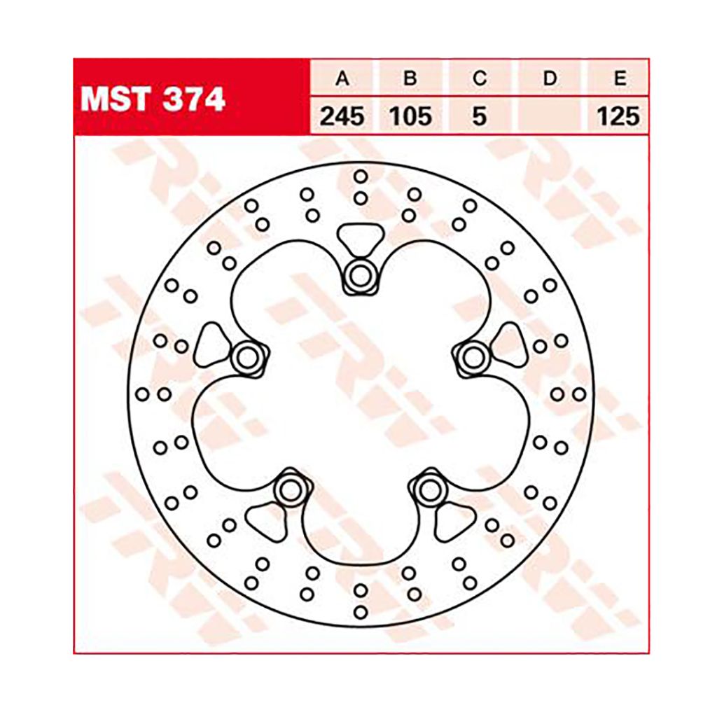 TRW Bremsscheibe MST374