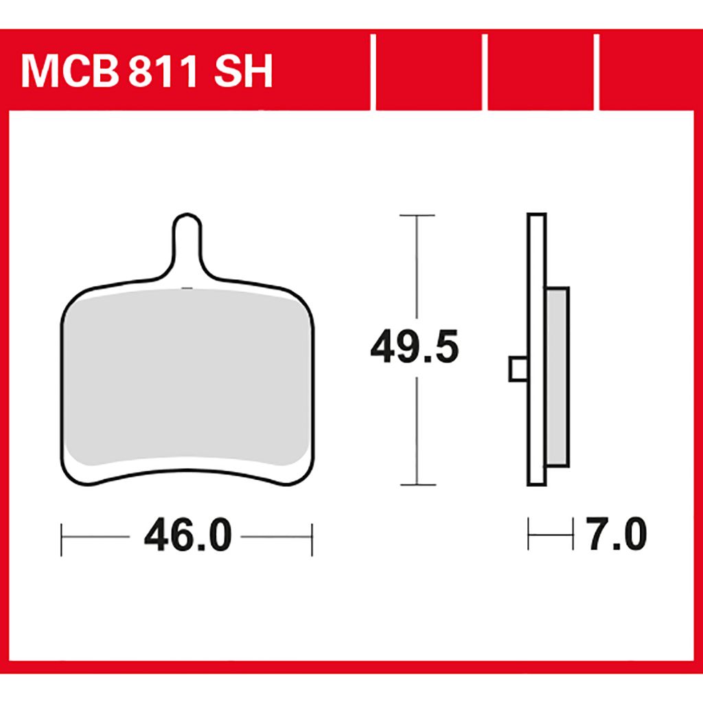 TRW Bremsbelag Sinter Street MCB811SH