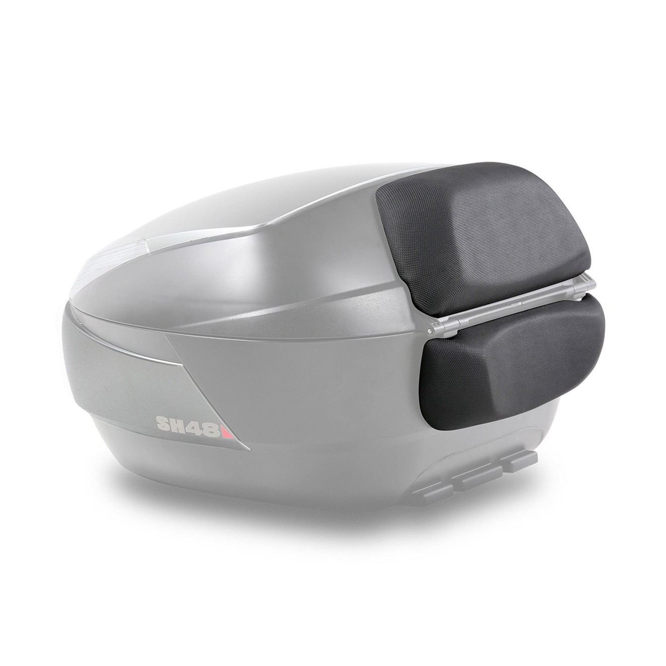 SHAD Topcase SH48 Dunkelgrau Carbon Cover mit Rückenpolster und Trägerplatte