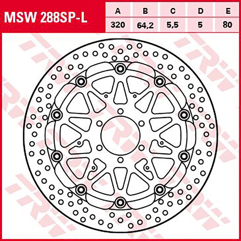 TRW Bremsscheibe 5,5 mm ohne ABE links