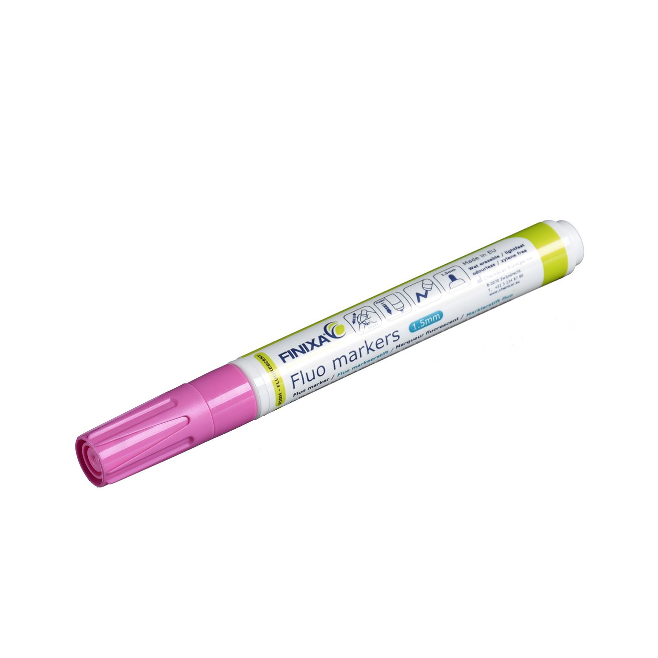 Neon roze markeerstift 1.5mm voor lakwerk