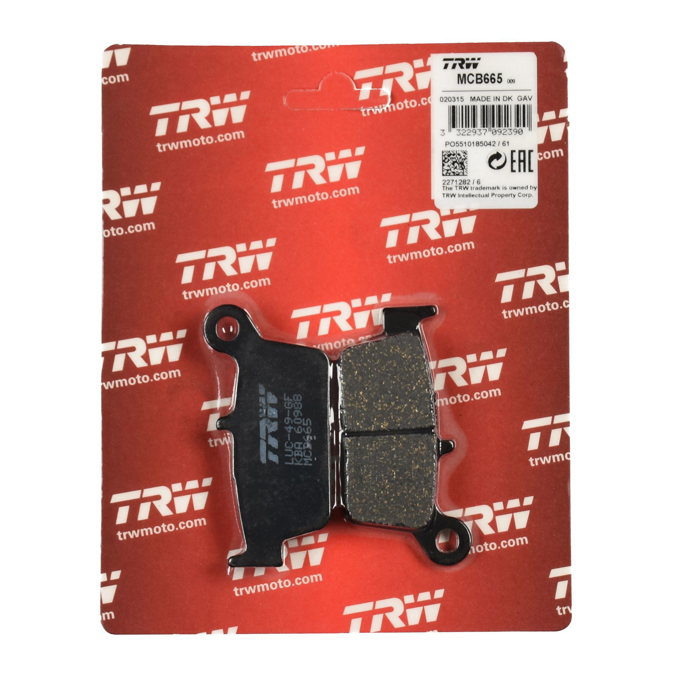 TRW Bremsbelag organisch
