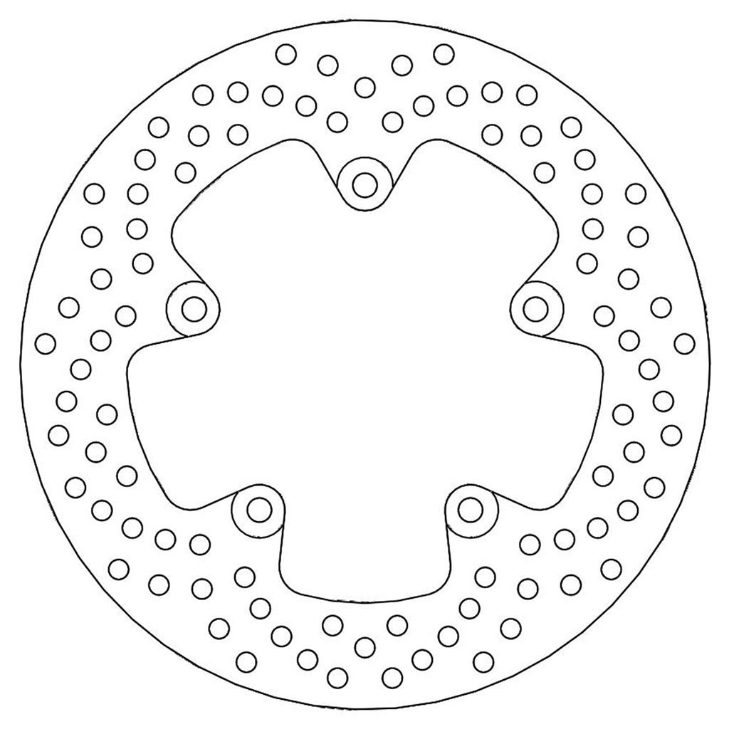 Moto-Master Bremsscheibe Halo hinten starr mit ABE