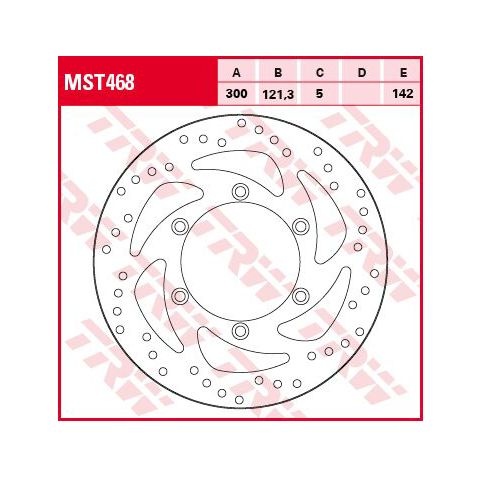 TRW Bremsscheibe MST468