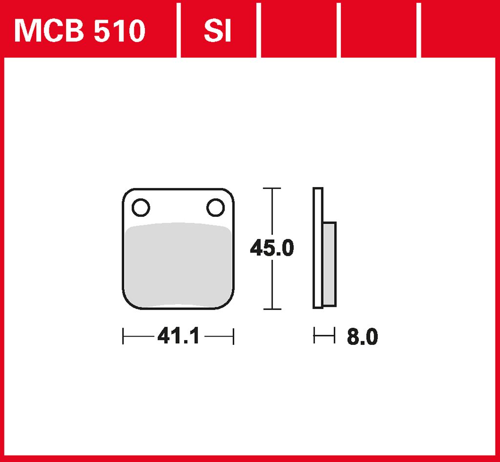 TRW Bremsbelag Sinter Offroad MCB510SI