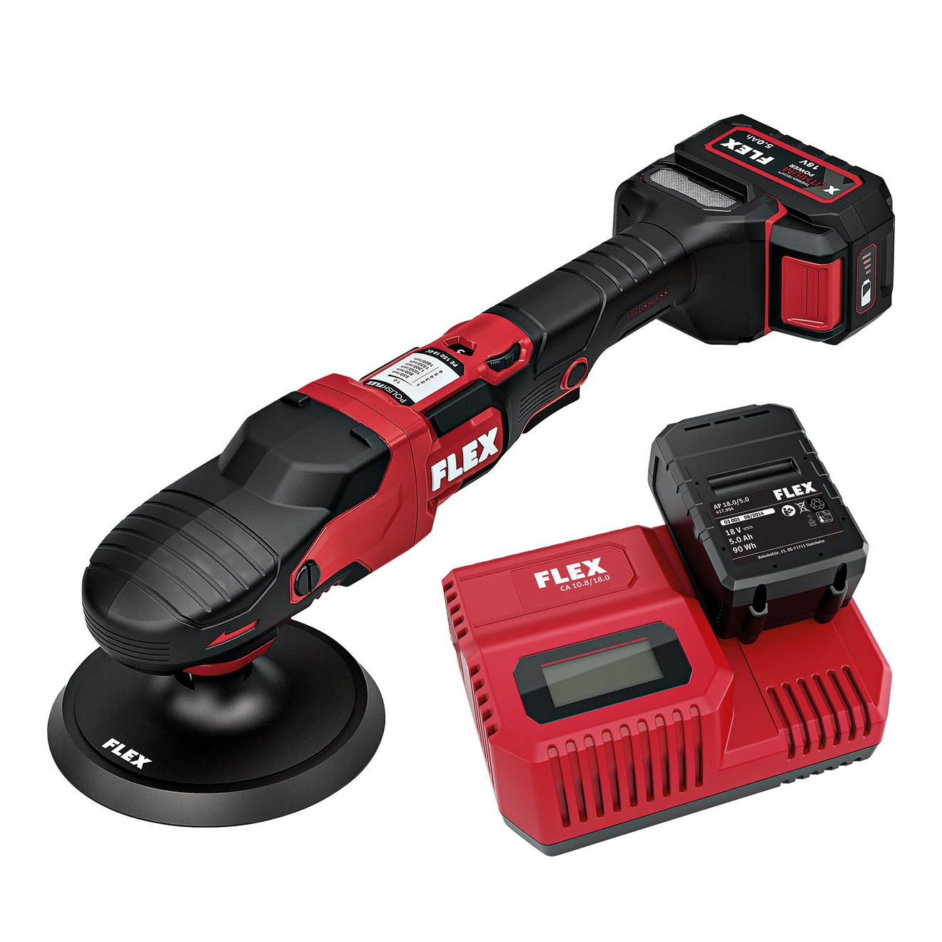 Flex Polisseuse Rotative Sans Fil PE 18V Set