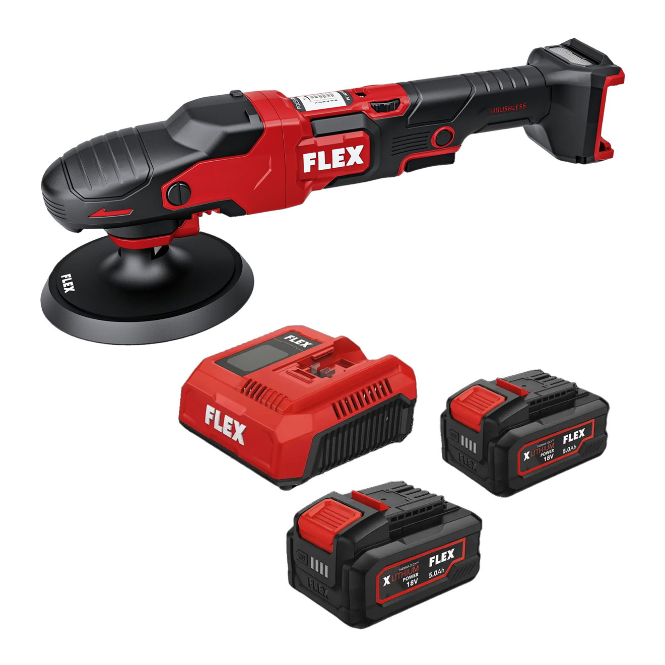 Polizor Rotativ cu Acumulator Flex PE 18V 150mm Set