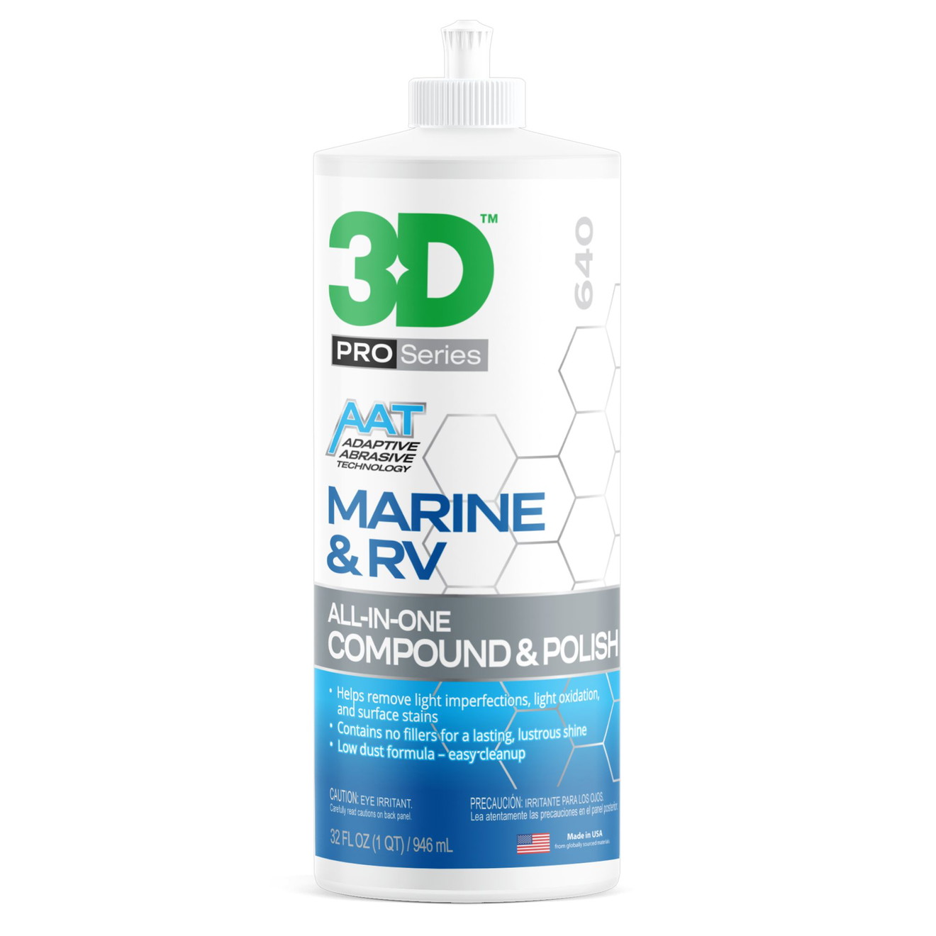 3D AAT 640 Lackpolitur Marine & RV All-In-One 946ml
