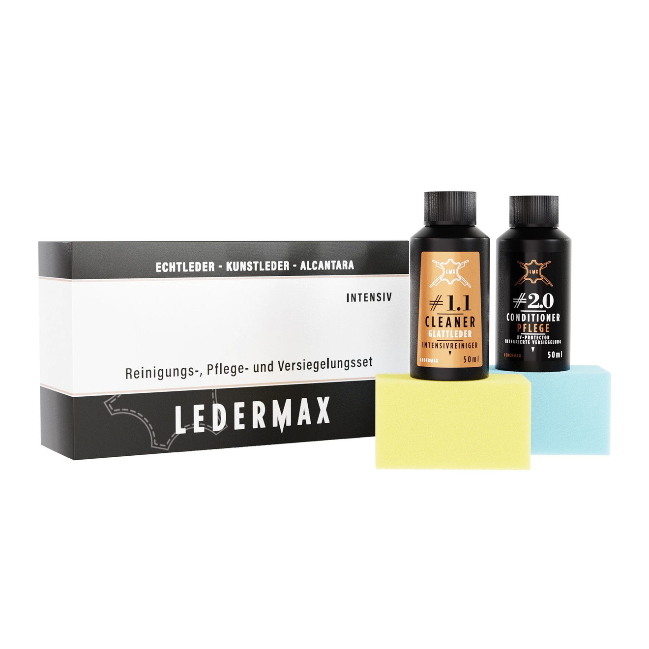 Ledermax LMX Reinigings- en Onderhoudsset Leer, Kunstleer 50ml