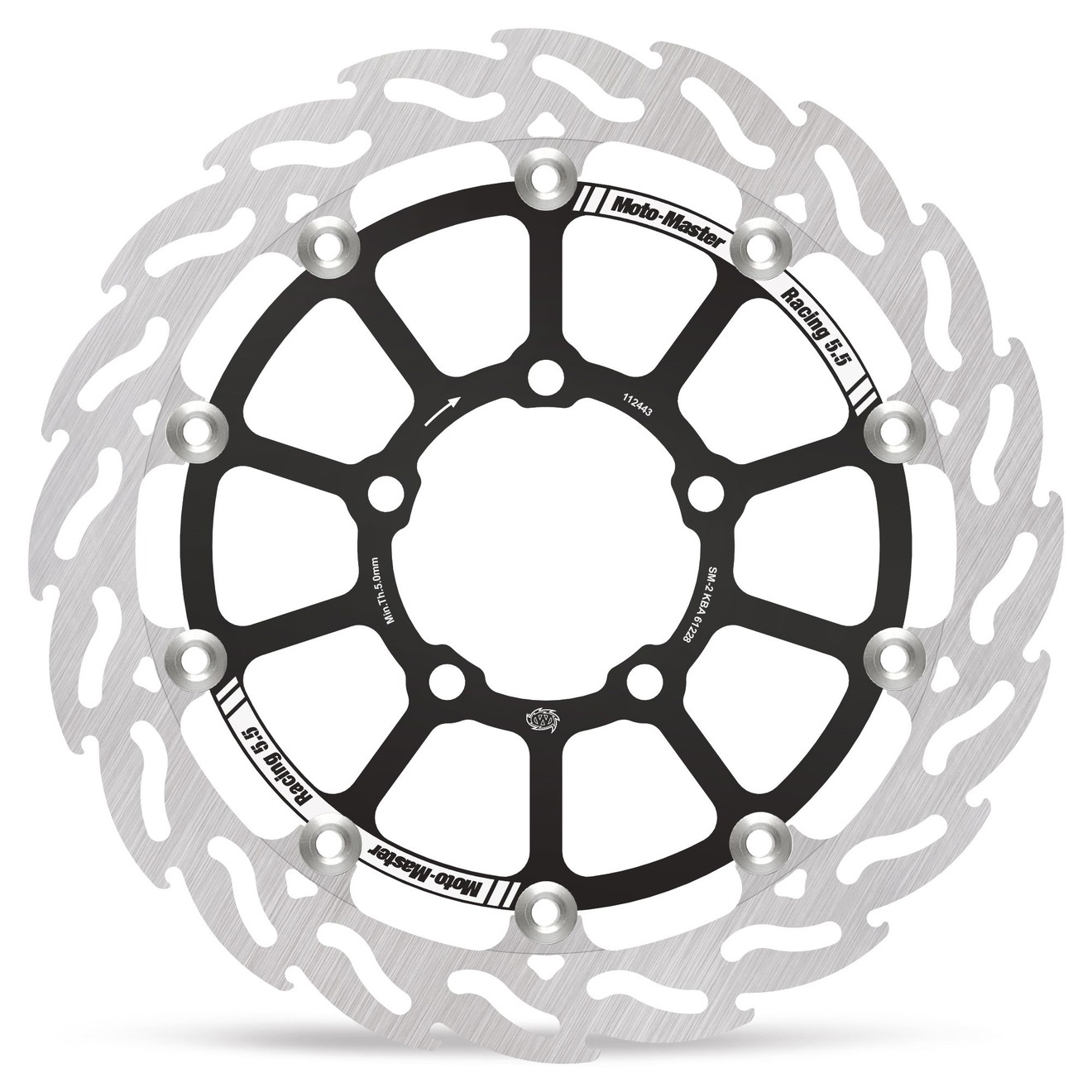 Moto-Master Bremsscheibe Flame vorn rechts schwim. Racing Flame - 5,5mm