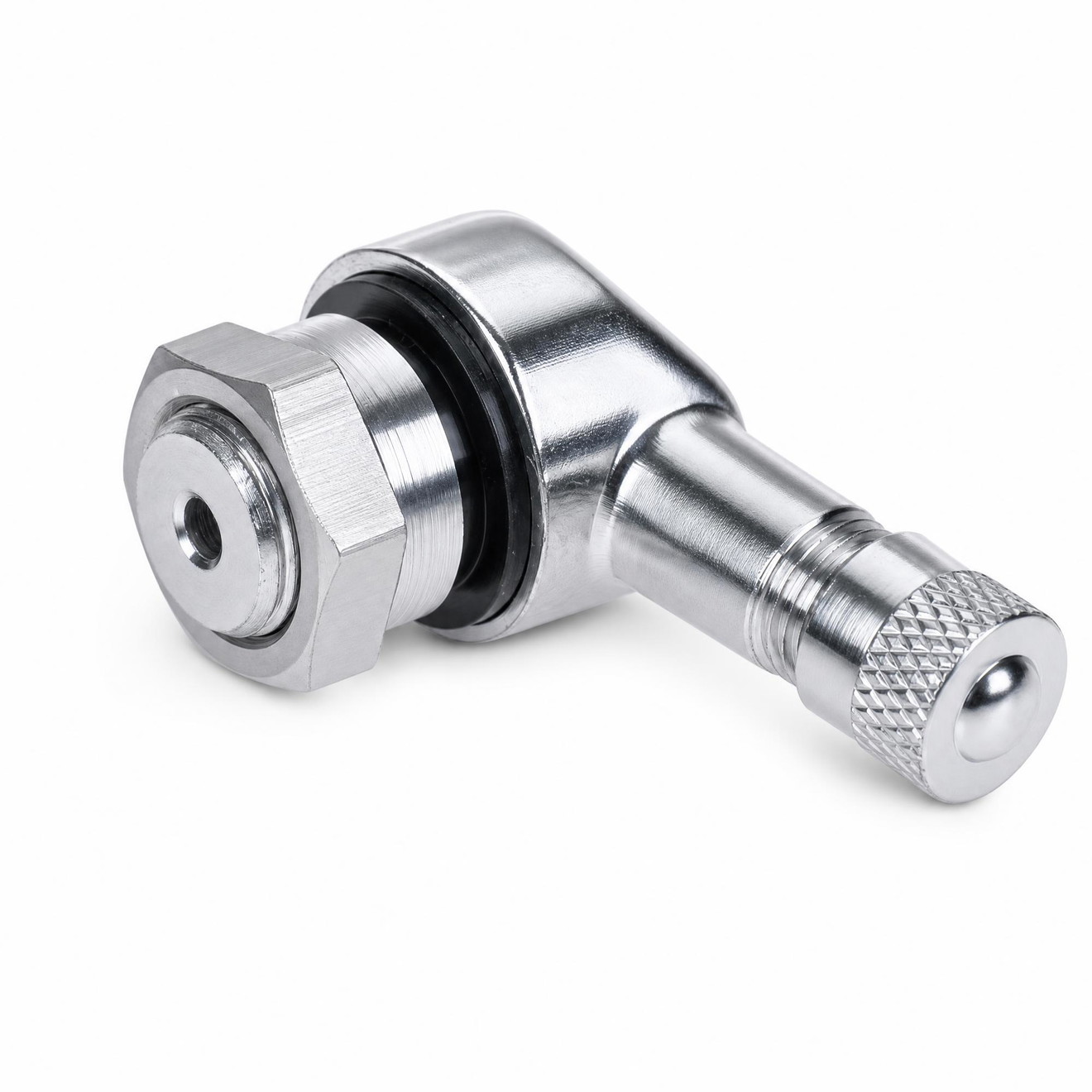 MotoLibre Ventil Felge 90 Grad 11,3mm silber