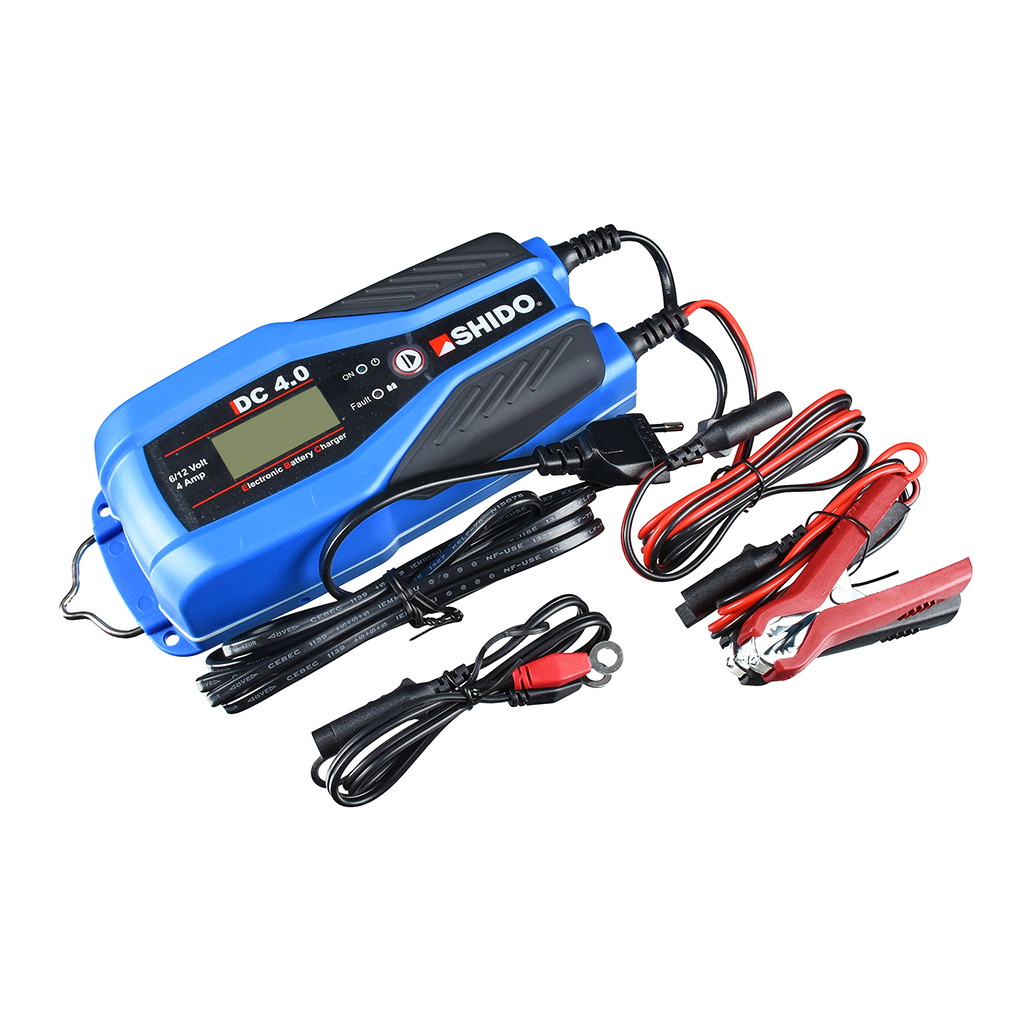 Shido Batterieladegerät DC4 4 Amp. Lithium und Bleisäure geeignet