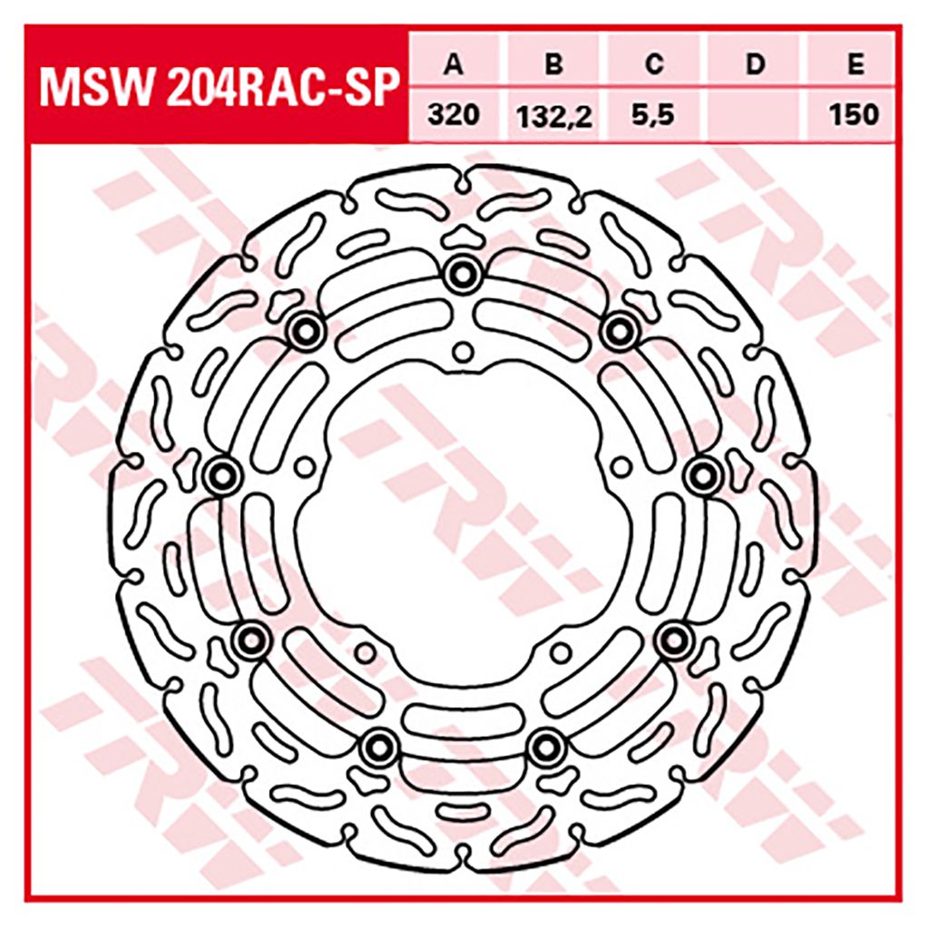 TRW Bremsscheibe 5,5 mm ohne ABE