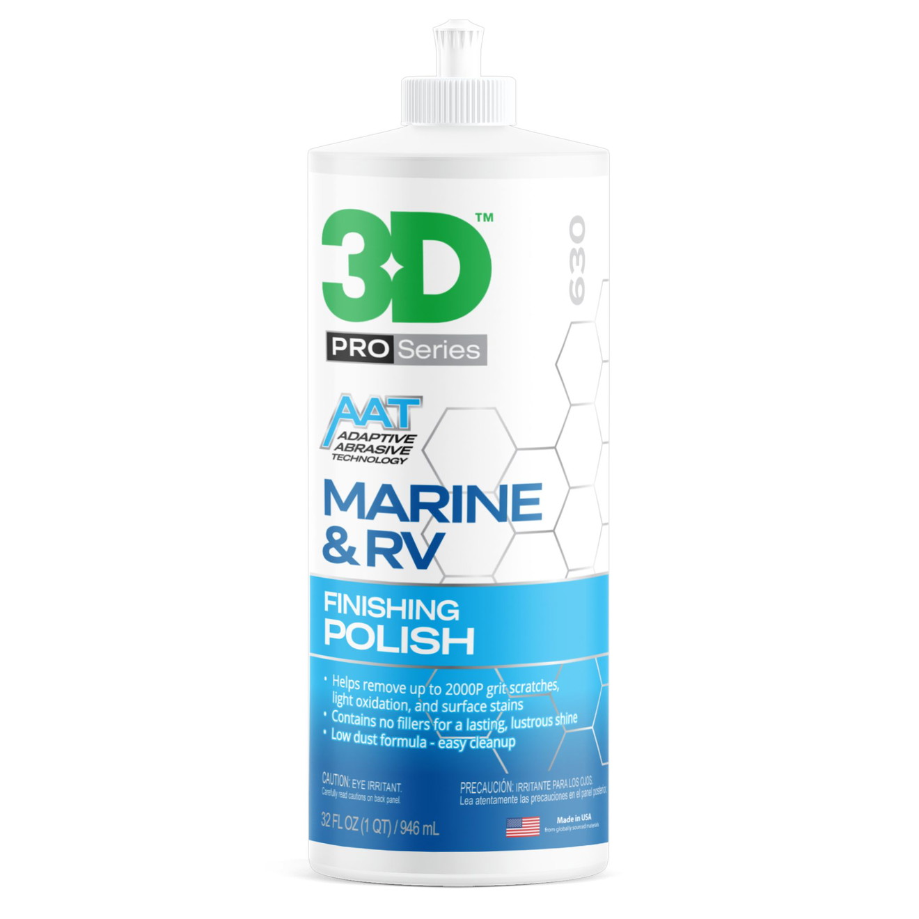 3D AAT 630 Lackpolitur Marine & RV Finishing Polish 946ml