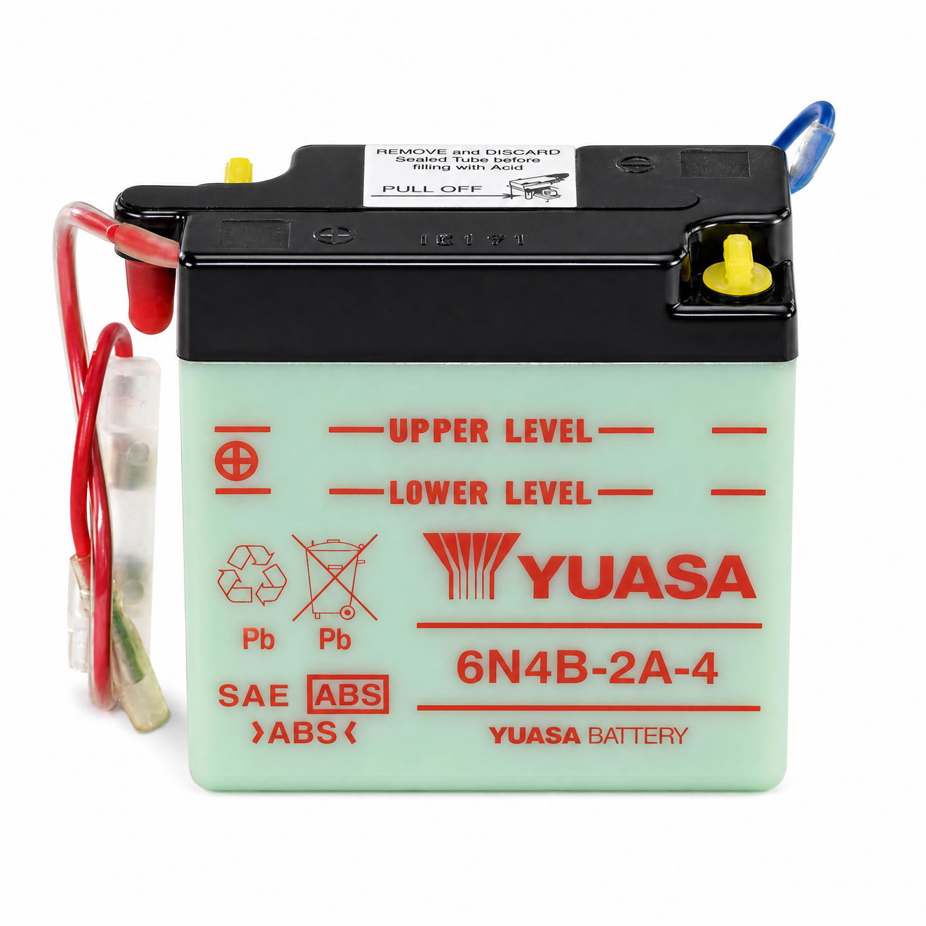 Yuasa Batterie 6V 4AH 6N4B-2A-4 Blei-Säure ohne Säurepack
