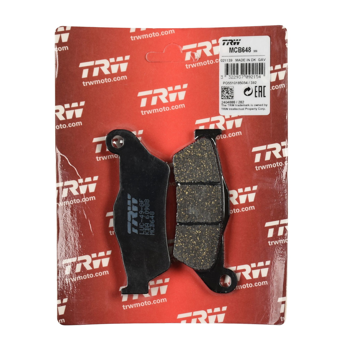 TRW Bremsbelag organisch MCB648