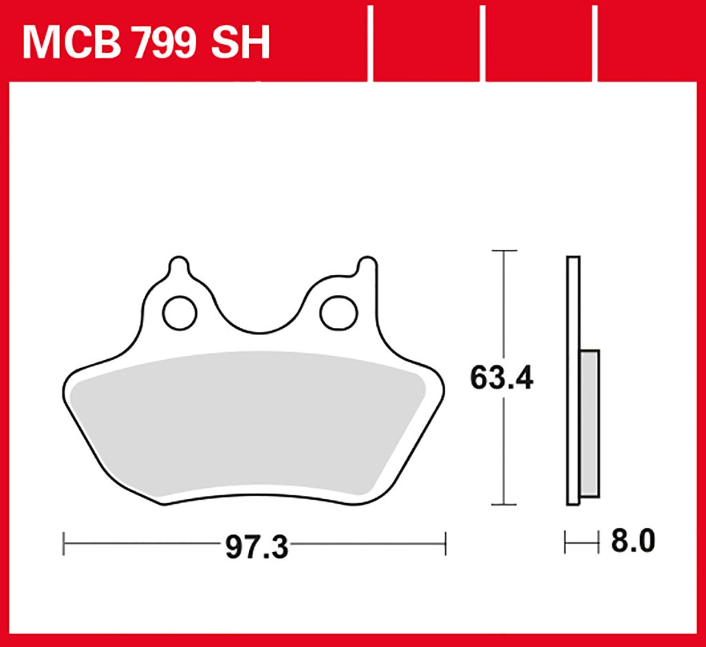TRW Bremsbelag Performance Comfort MCB799PC