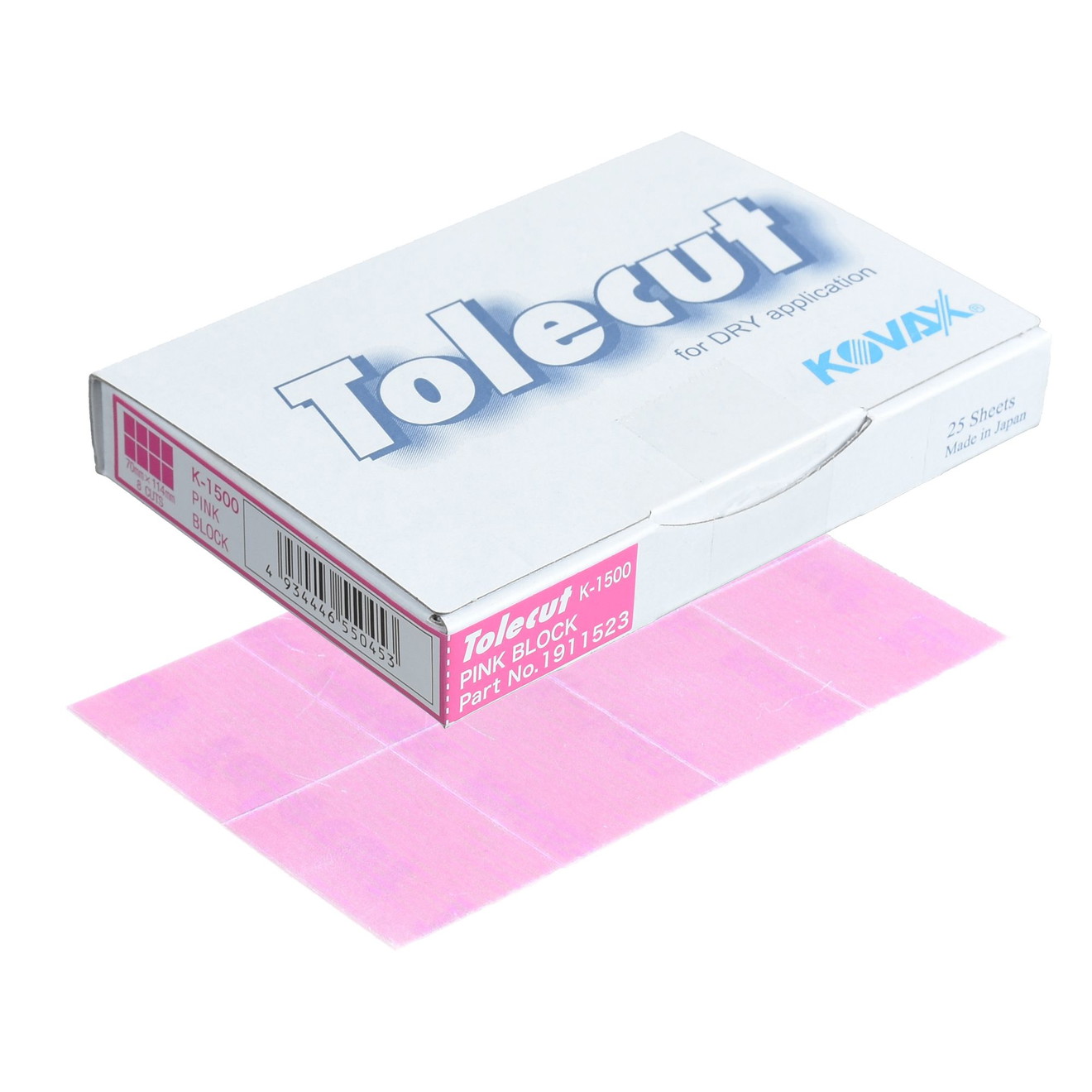 KOVAX Tolecut Schuurpapier Plakstrip 29 x 35mm roze K1500 200 stuks