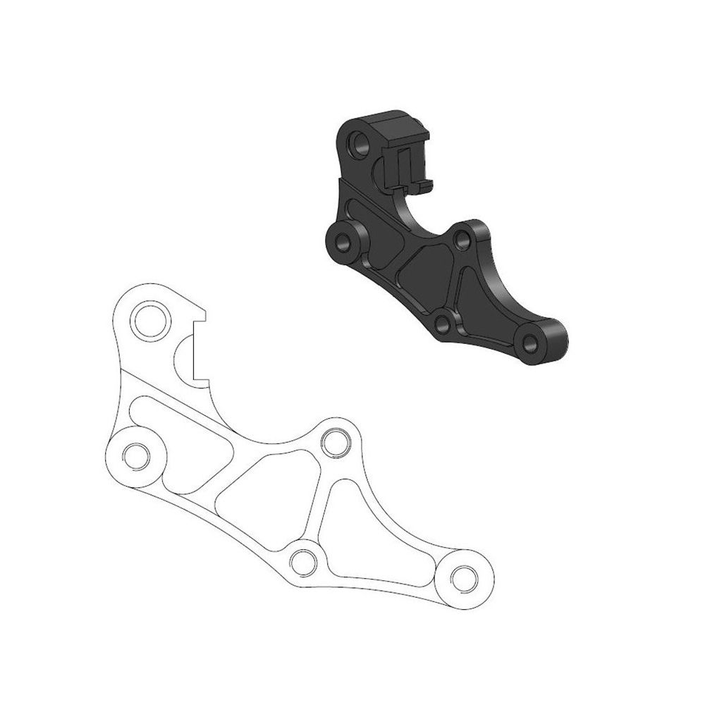 Moto-Master Bremssattel-Adapter Supermoto Street Adapter 320 mm Ø
