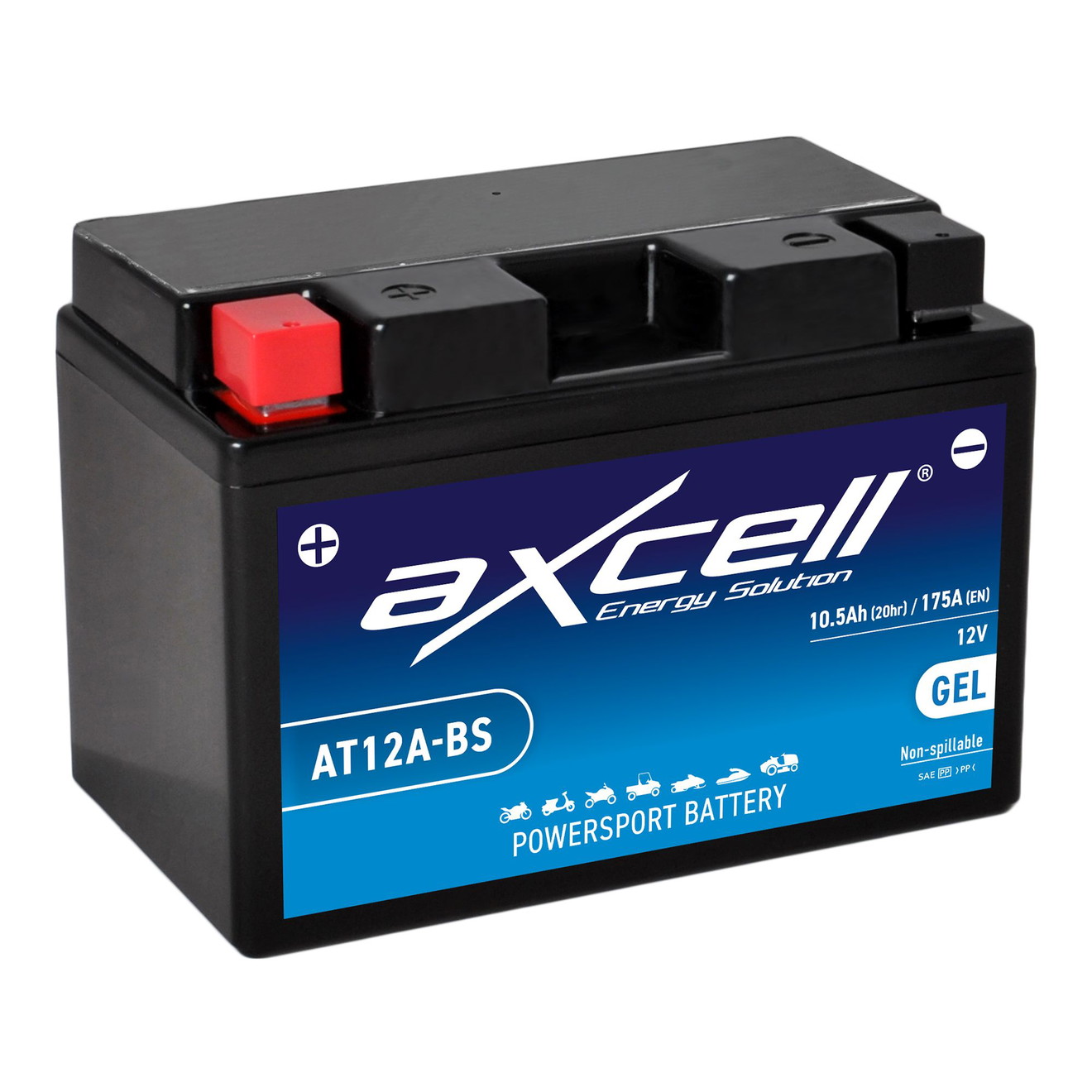 AXCELL Batterie 12V YT12A-BS GEL 51218