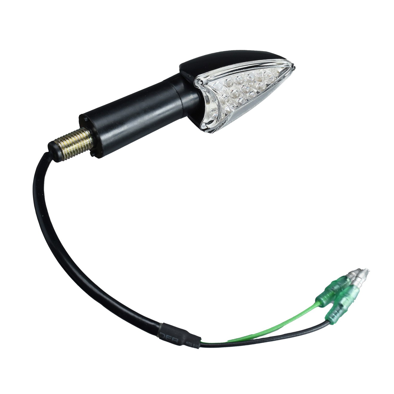 VParts Blinker hinten rechts oder hinten links weiß LED universal mit Mutterbefestigung