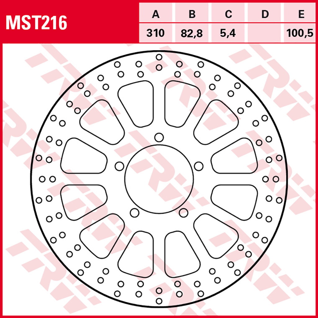 TRW Bremsscheibe MST216