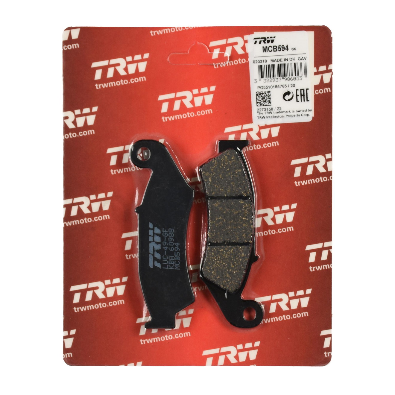 TRW Bremsbelag organisch MCB594