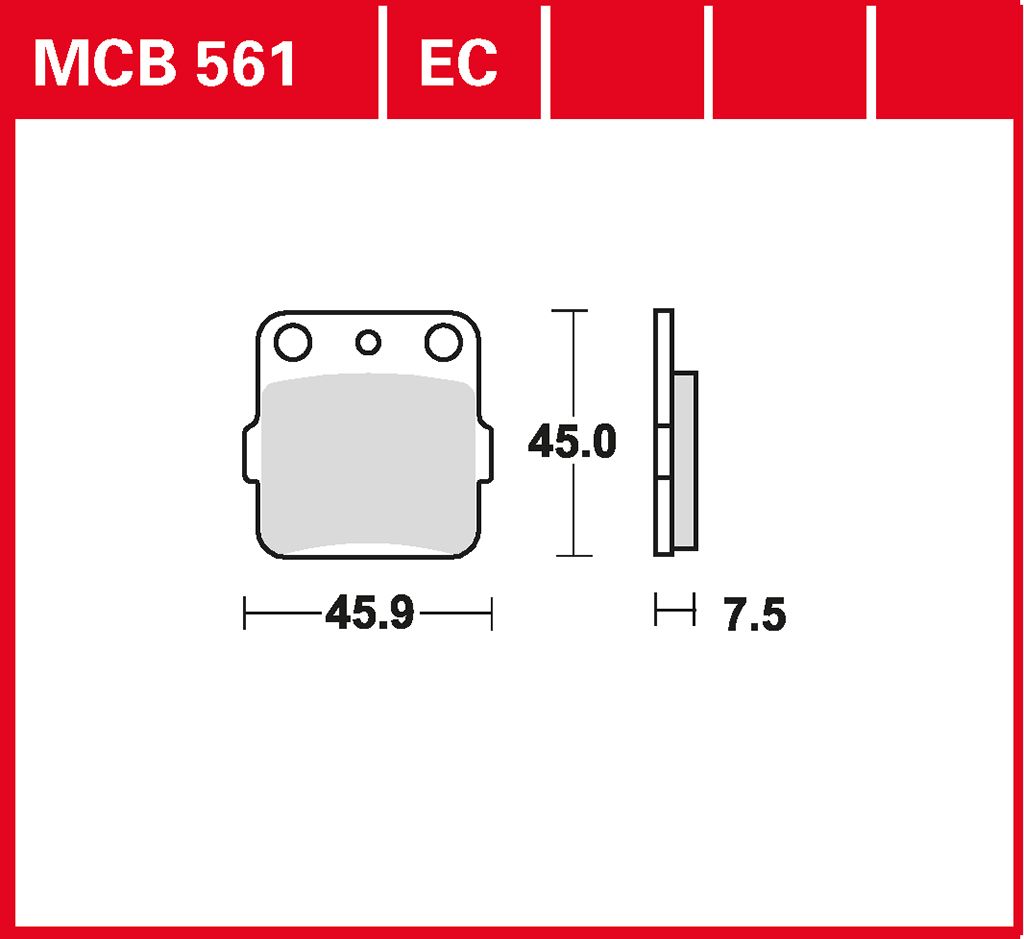 TRW Bremsbelag organisch MCB561EC