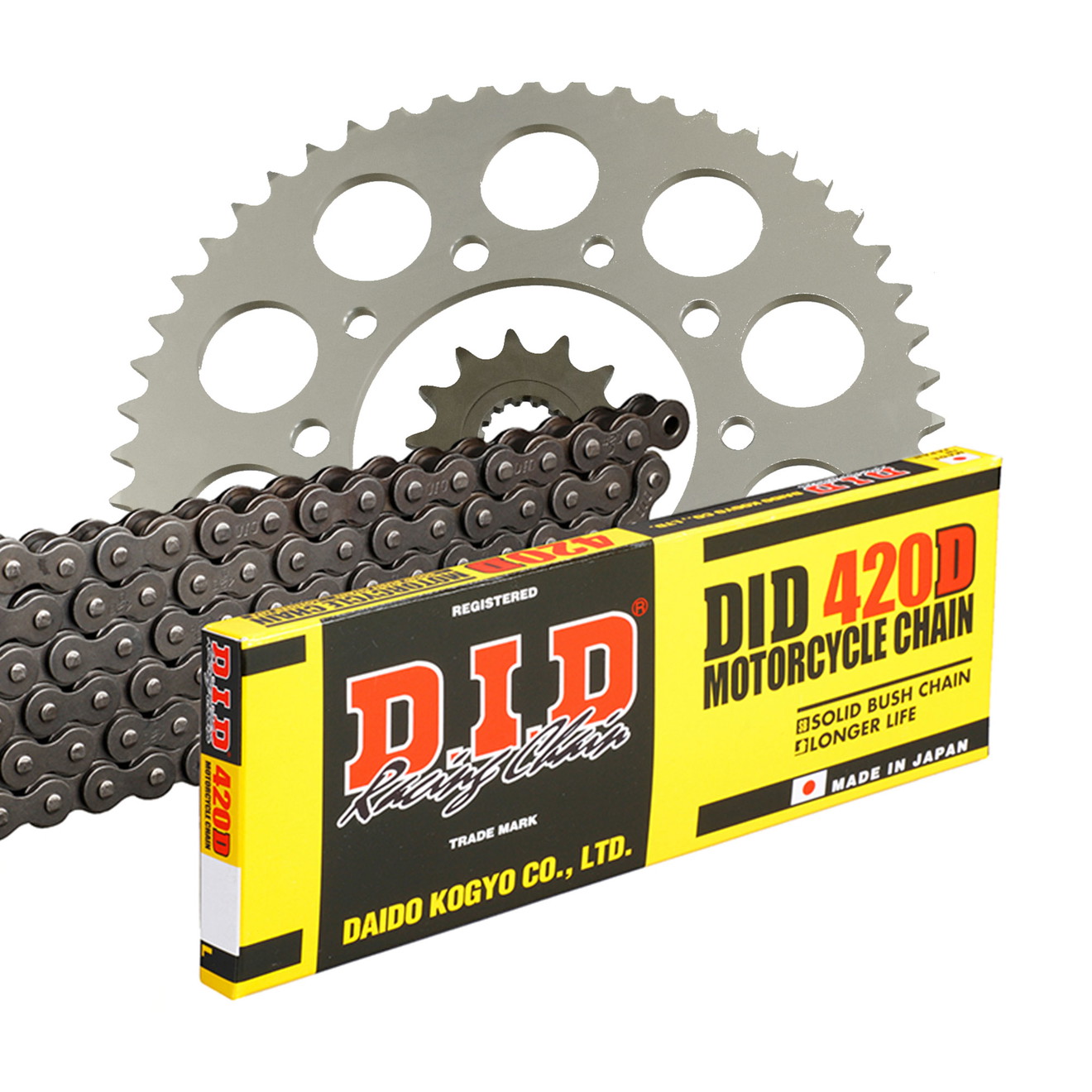 DID Kettensatz für CPI SX 50 Supercross 06-09 420 D