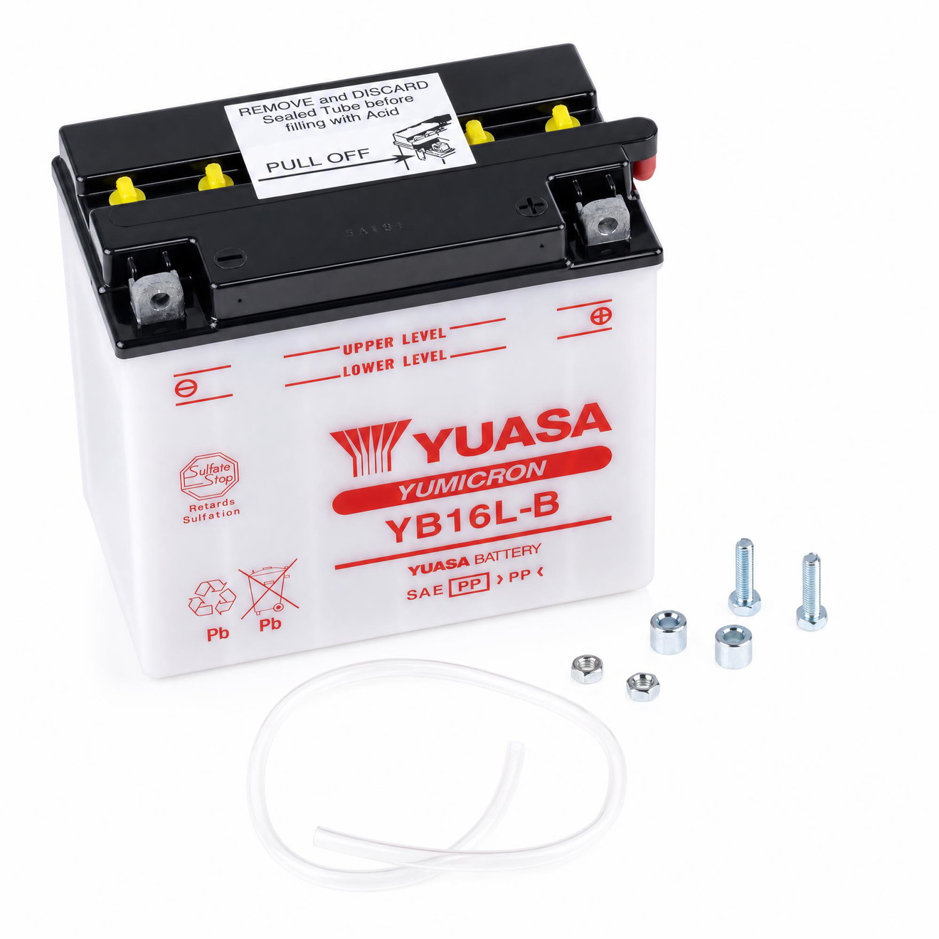 Yuasa Batterie 12V 19AH YB16L-B Blei-Säure 51911 ohne Säurepack