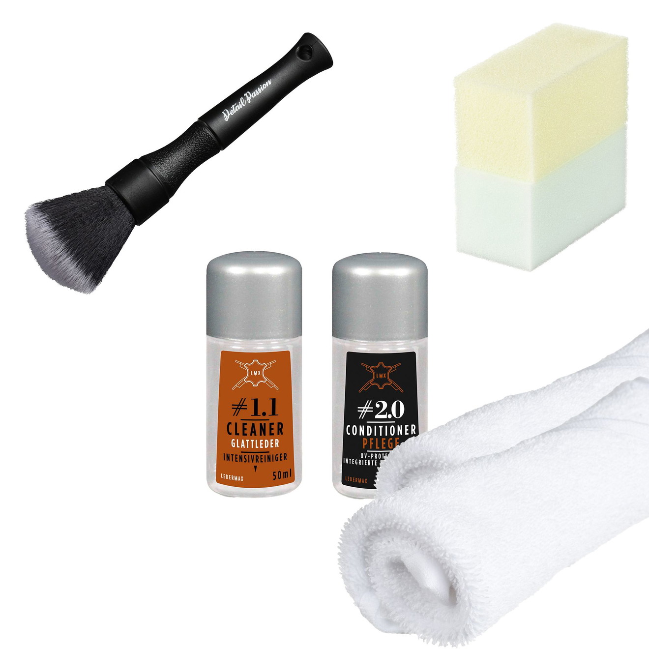 Set Îngrijire Piele DP: Curățare + Protecție 50ml, 2 Prosoape Bumbac, Pensulă