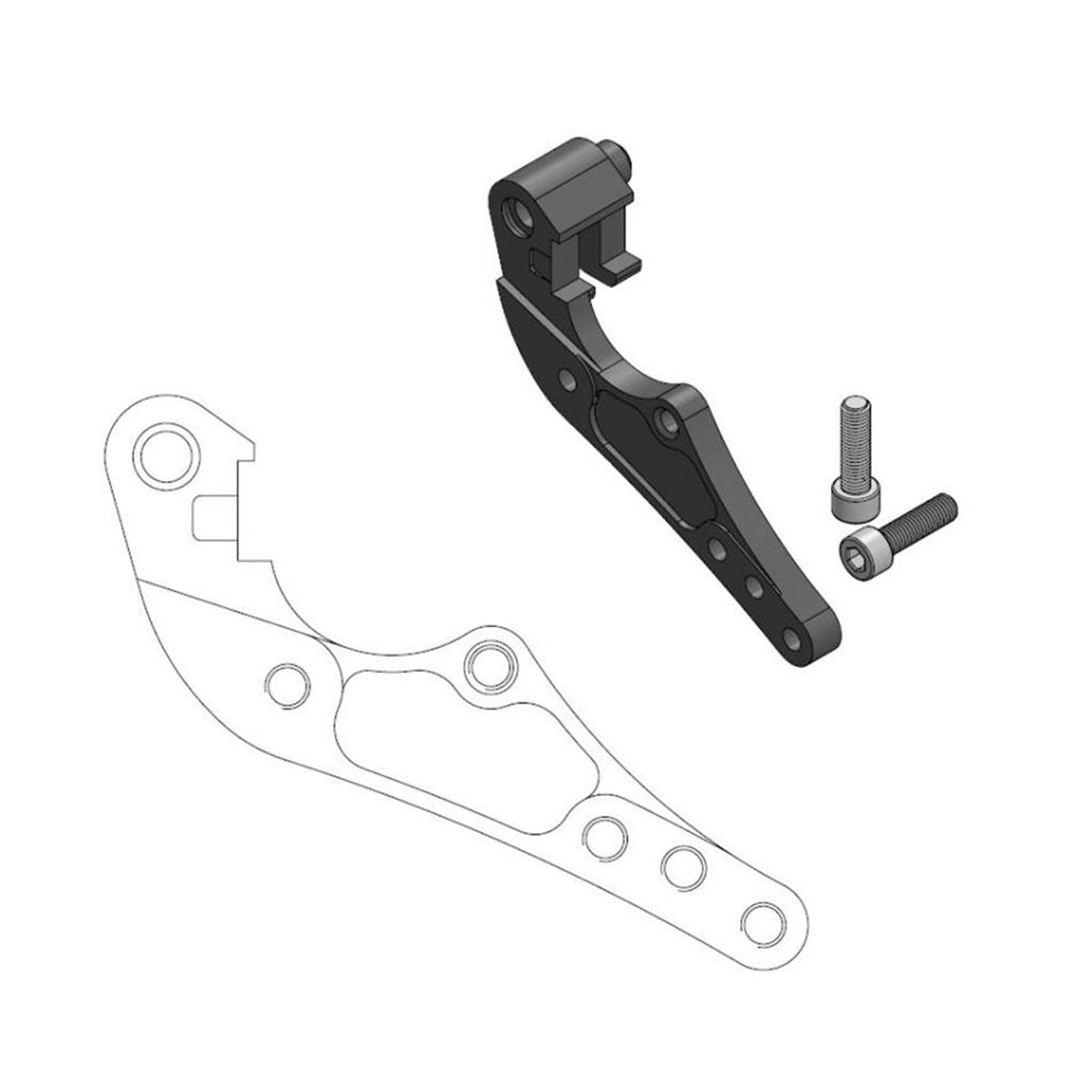 Moto-Master Bremssattel-Adapter Oversize Dakar 298 mm Ø