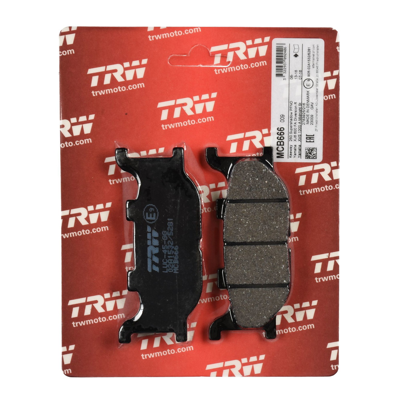 TRW Bremsbelag organisch MCB666