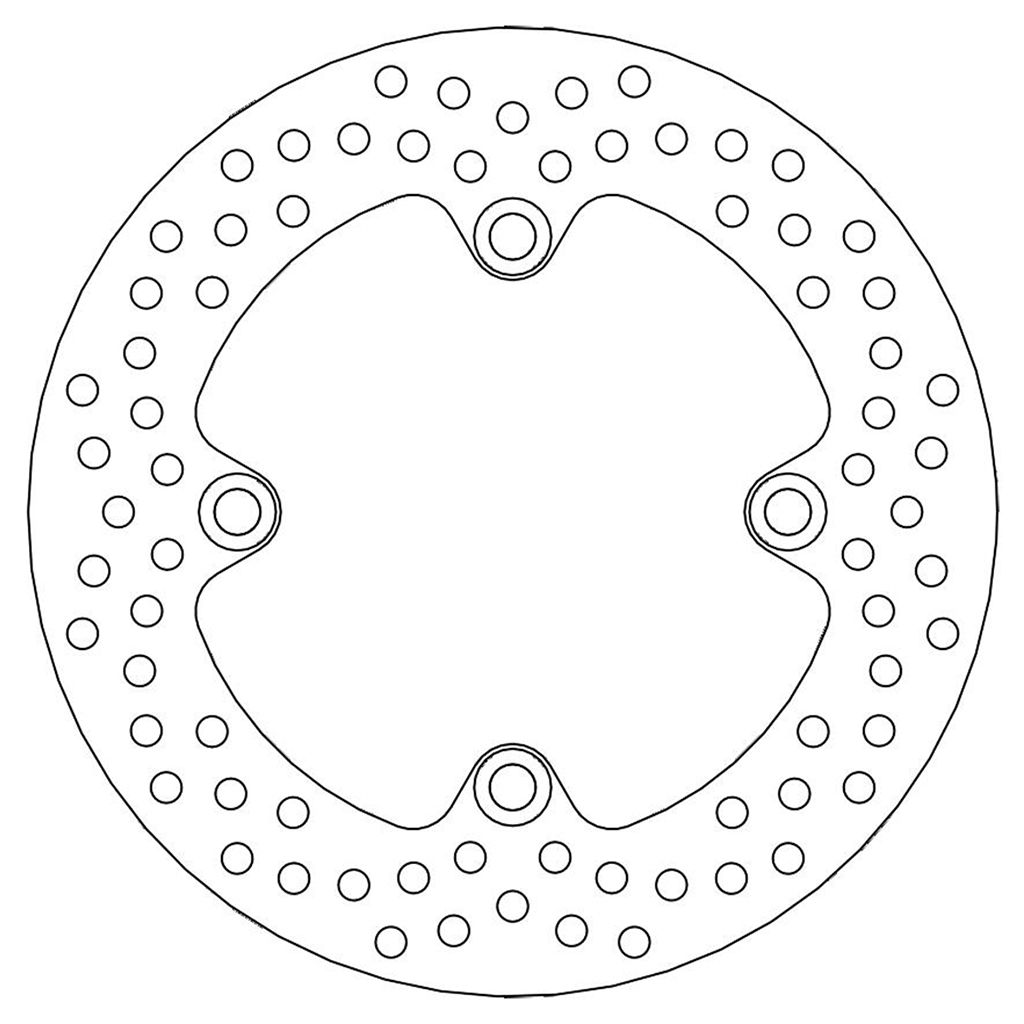 Moto-Master Bremsscheibe Halo hinten starr mit ABE
