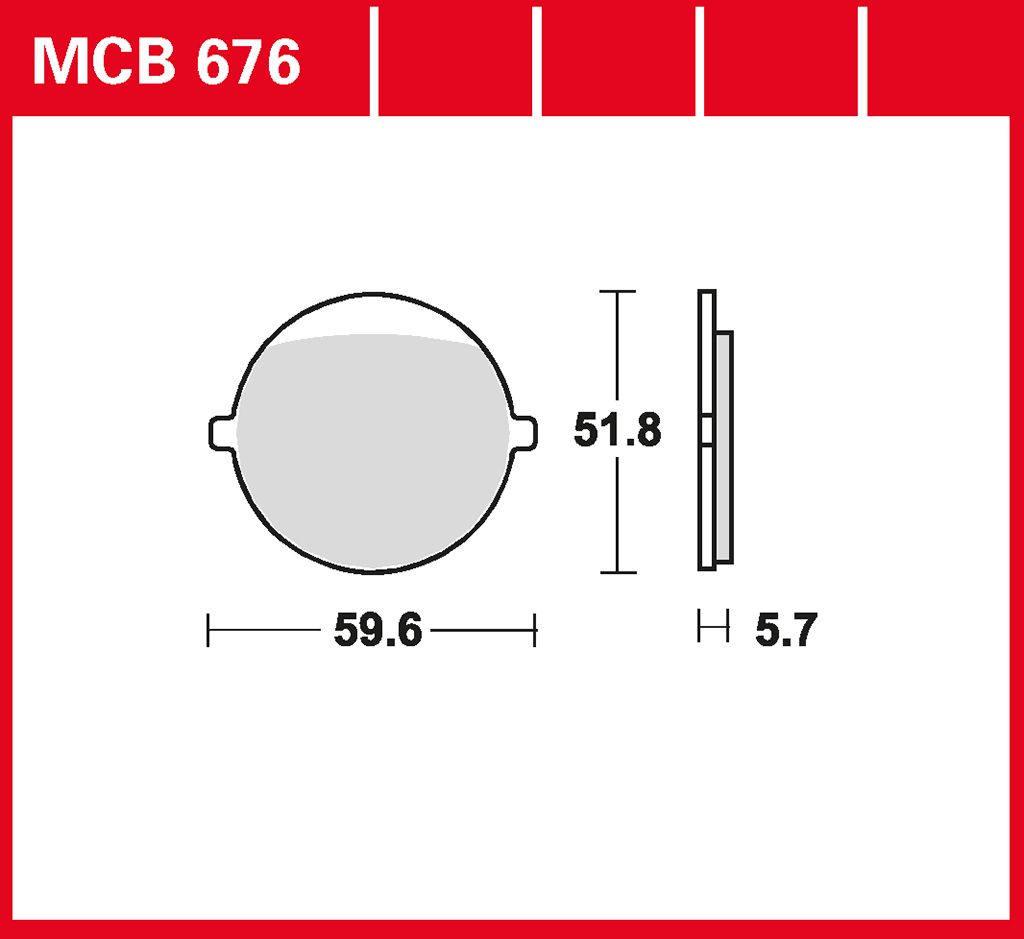 TRW Bremsbelag organisch MCB676